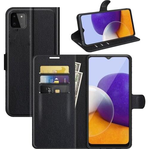 For Samsung Galaxy A22 5G Case Cover Wallet Leather Flip Leather Phone Case For Samsung Galaxy A22 5G Stand Cover