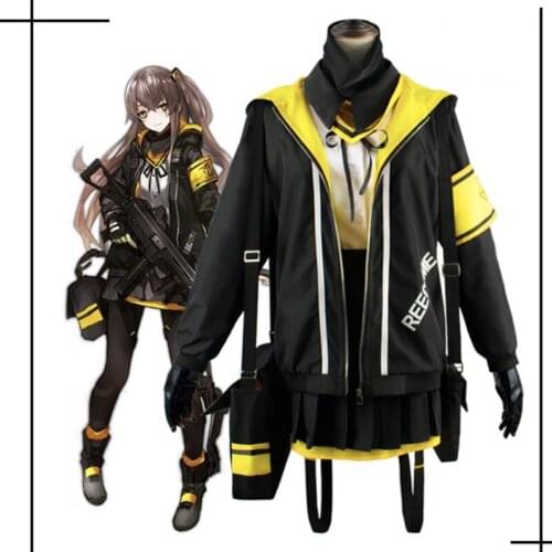 Game Girls Frontline Cosplay Costumes UMP45 Cosplay Uniform Costume Halloween Carnival Party Women Cosplay Costume