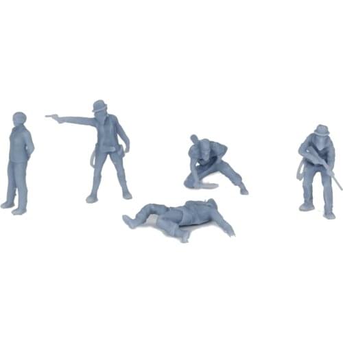 Outland Models Western Cowboy Outlaw Figure Set 1:48 O Scale