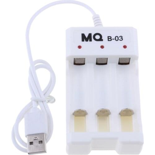 MQ 3 Slots AAA Battery Charger for NiMh NiCd Rechargeable Batteries