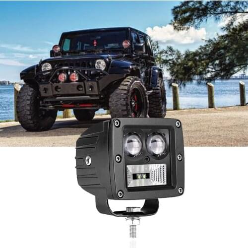 Flush Mount Projector Lens Work Lighting Led Pods Bulb for Pickup Trailer 4WD 4x4 Off-road Car Led Worklight 6000K