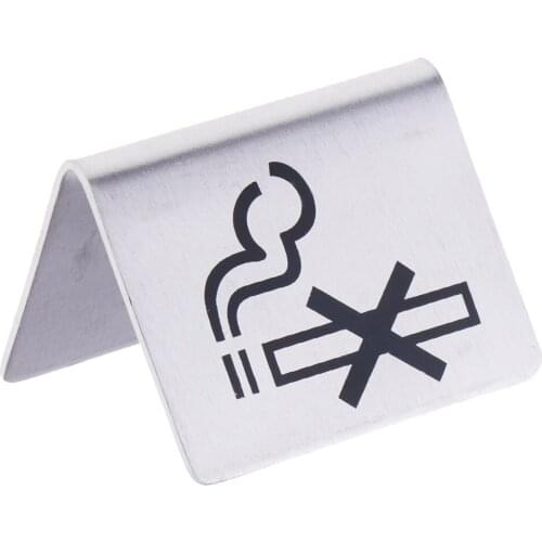 Restaurant/Hotel/Office Triangle Stainless Steel Double Side No Sign