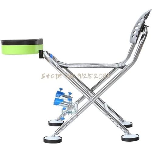 Fishing Chair Long Lifting Leg Wild Fishing Chair All Terrain Portable Folding Multi-functional Horse Stool Fishing Chair
