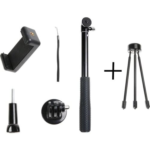 Cameras Accessories Aluminum Alloy Extension pole Bar Telescopic Rod for Q 3/4 SPG DJI GoPro Hero 7 6/5/4/3+ sj7 Small Ant 4K