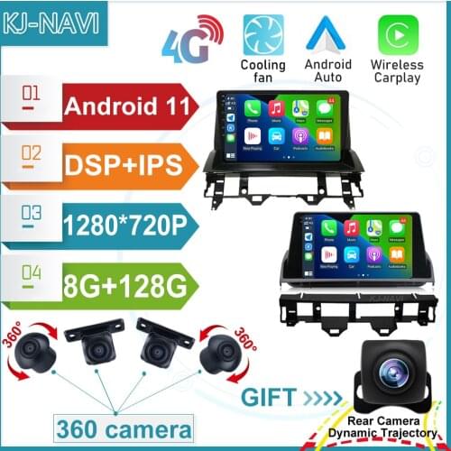 Android 11 Car Multimedia Player For Mazda 6 2002 2003 2004 2005 2006 2007 2008 lecteur DVD de voiture multimédia Navigation GPS