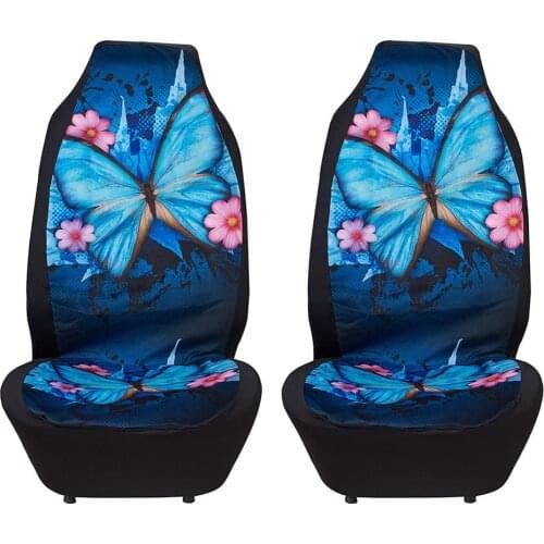 Car Styling Seat Cover 1 Pair Front Seat Covers Automobile Interior Accessories Seat Cushion Auto Drive Seat Protector Covers 20