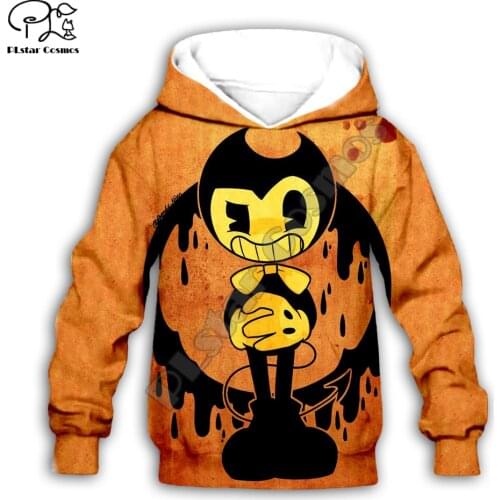 Kids Cloth Anime Bendy Cartoon Childrens wear 3d hoodies/boy sweatshirt Cartoon Hot Movie pant style-4