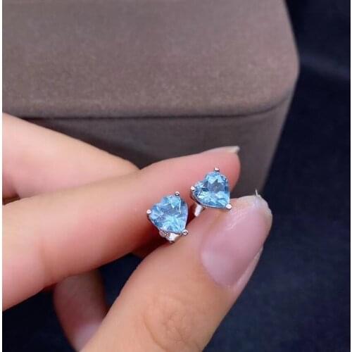 Elegant Gift for Your loved Girl New Luxury Topaz Earring Natural And Real 925 sterling silver Topaz Earring