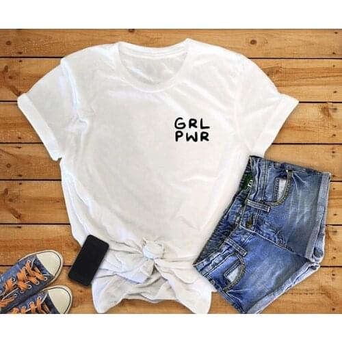 Unisex Tees Tops Drop Ship Tshirts Girl Tee Feminist T Shirt Women Graphic Saying T-shirt