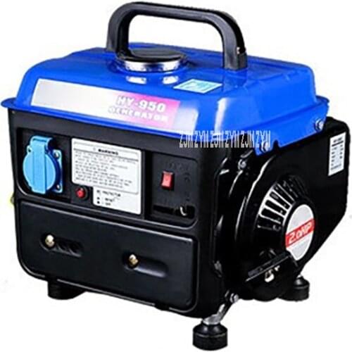 HY-950 High Quality Hand Pull Low Noise Mini Gasoline Engine Generator Liquefied Gas Natural Gas Fuel Tank 4.2L 650W 220V 50HZ