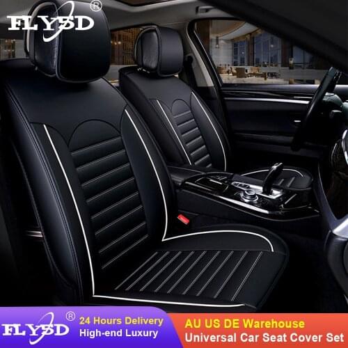Universal Car Seat Cover PU Leather Front Automobiles Seat Covers Protect Cushion Auto Chairs Cushion Interior Accessories 1Pcs