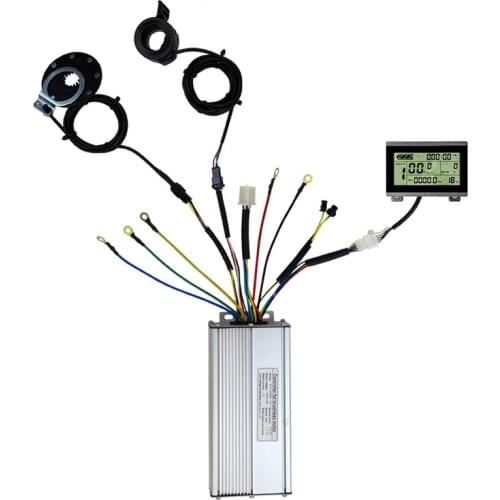 36V/48V 1000W 30A Electric Bicycle Sine Wave Controller KT LCD3 Display&Thumb Throttle and Sensor SM Accessories