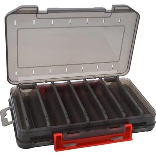 Fishing Lure Tackle Box Fishing Tackle Storage Trays Double Sided Organizer Case Boxes Containers Carp Fly Fishing Accessories