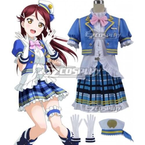 Love Live! Sunshine!! Aqours Riko Sakurauchi Navy Cosplay Costume E001