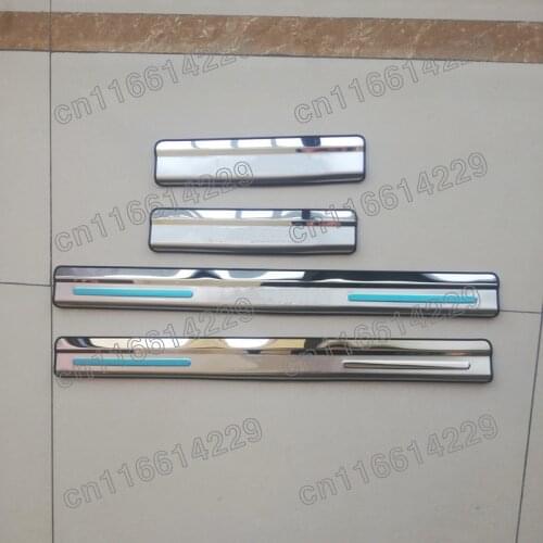 Stainless Steel Door Sill / Scuff Plate / Threshold 4pcs/set for Volkswagen TIGUAN mk2 2008 -2019