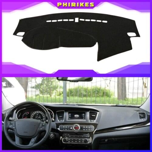Dashboard Cover Sun Shade Non-slip Dash Mat Pad Carpet Car Stickers Accessories For Kia Cadenza K7 2010 2011 2012 2013 2014-2016
