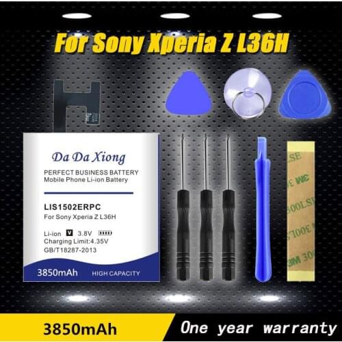 New 3850mAh LIS1502ERPC Phone Battery for Sony Xperia Z L36H lt36h L36i S39H SO-02E C6603 C6602 C6600 C660X Xperia C CN3