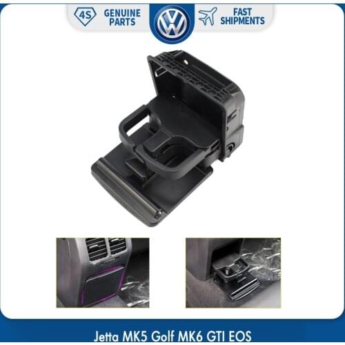New Rear Armrest Black Central Console Cup Holder Drinks Holders for VW Volkswagen Jetta MK5 Golf MK6 GTI EOS 1K0 862 532 F 9B9