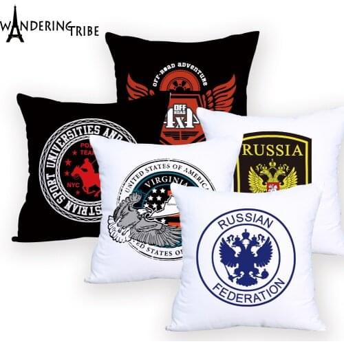 Letter Throw Pillows Colorful Decoration Cheap Cover Cushion Pillow Case Geometirc Decoration Bed Personalized Pillow cover