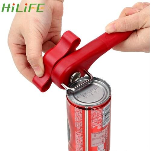 HILIFE Easy Manual Metal Can Opener Professional Effortless Stainless Steel Openers with Turn Knob Household Kitchen Tools