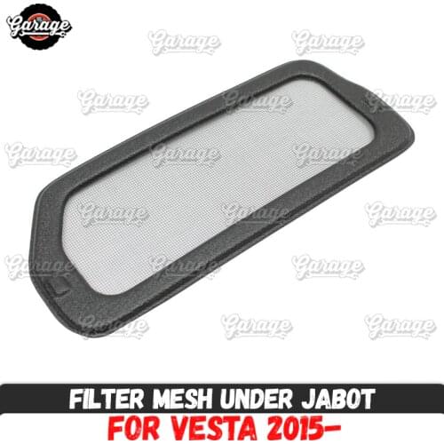 Filter mesh new for Lada Vesta 2015- under jabot ABS plastic accessories guard function cover protective pad car styling tuning