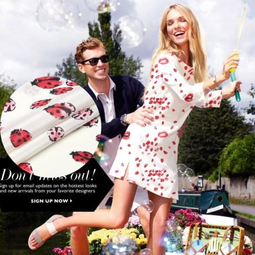 100% silk fabric 12mm soft silk crepe de chine fabric beetle print shirt dress crepe fabric wholesale silk cloth