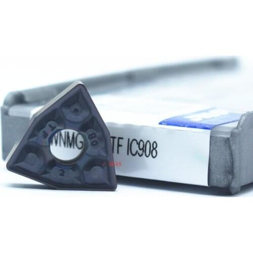 Free shipping WNMG080404/08 TF IC907/IC908 Iscar External Turning Tools Carbide insert Lathe cutter Tool