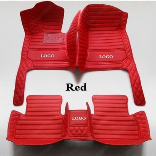 Waterproof Car Floor Foot Mats for Mercedes Benz GLC Class GLC200 GLC260 GLC300 X253 GLK300 GLK350 GLK250 GLK280 X204 AMG Red
