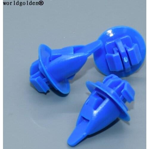 Worldgolden 100pcs auto fasteners Fender Moulding Clip for Toyota 90904-67036 Highlander, Land Cruiser Tacoma & Tundra 2002-01