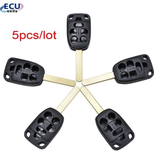 5pcs x 6 Buttons Remote Key Shell for HONDA Odyssey Elysion 2011 2012 2013 2014 Remote Key Case Fob