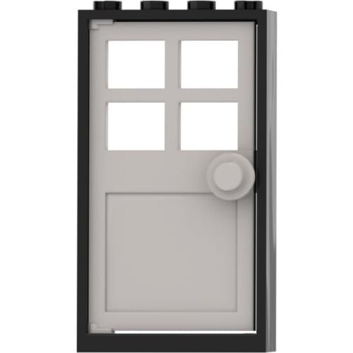 8PCS Door Window Building Blocks Compatible Major Brand Kids Toys 60596 60623 6141 Early Learning MOC Education Gifts