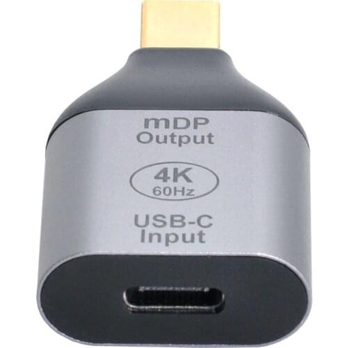 USB-C Type C Female Source to Mini Displayport DP Sink HDTV Adapter 4K 60hz 1080p for Tablet & Phone & Laptop