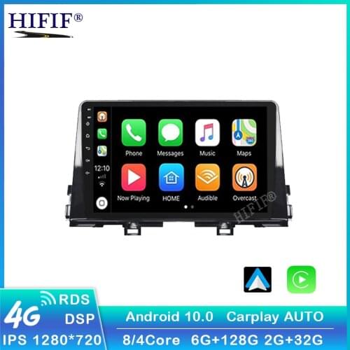 6+128G CARPLAY 9'' Android 10 For KIA PICANTO Morning 2016 2017 2018 2019 Multimedia Stereo Car DVD Player Navigation GPS