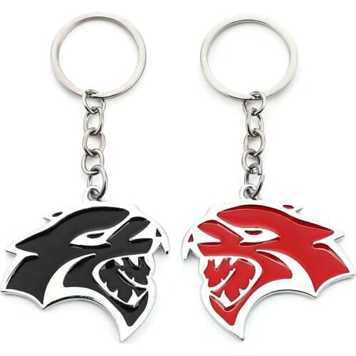Car Keychain Keyring Auto Key Chain Key Ring for Dodge SRT Charger Chrysler Jeep Grand Cherokee Wrangler Car Accessories Styling