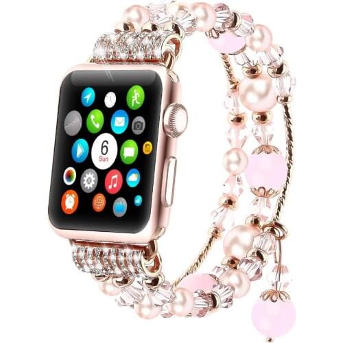 Crystal Diamond Watch Starp For Apple Watch band 38/42mm Bracelet Band For iwatch series 3 2 1 loop Luxury Wristband Accessories