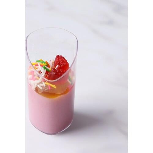 100pcs transparent pudding ice cream jelly cup hard plastic thickening wedding birthday party baking decoration dessert cups