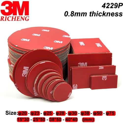3M 4229P Double Sided Foam Tape High Quality Acrylic Foam Adhsive For Car Attachment Interior Sticker Free shipping