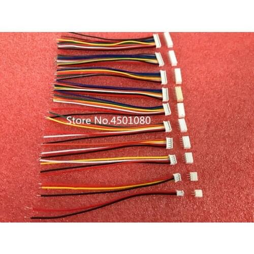 10 SETS Mini Micro ZH 1.5 2/3/4/5/6/7/8/9/10 Pin JST Connector with 100mm length Wires Cables