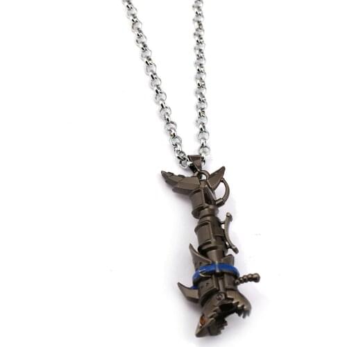 League of Jinx cannon Necklace LOL Shark Pendant Fashion link chain Necklaces & Pendants Game Gift Women Men Jewelry