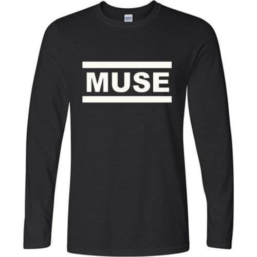 2019 new Muse t shirts Menstreet wear tshirt men 100% Cotton Long Sleeve t-shirts Tops Rock Band T-Shirts men clothes Loose Size