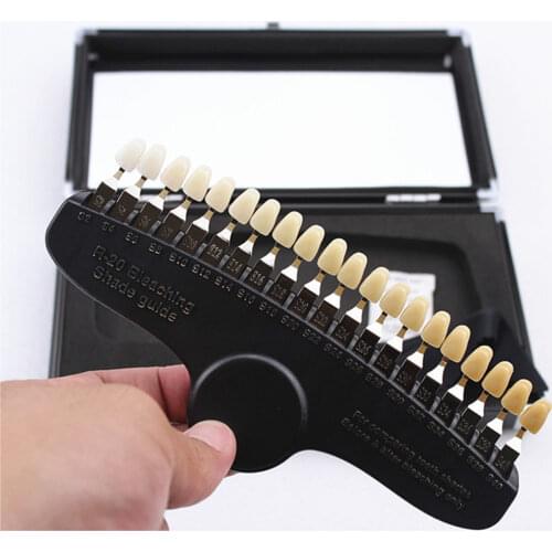 Teeth Whitening set 3D Shade Guide Color Comparator Mirror Dentistry Cold Light Teeth White Bleaching Dental Plate