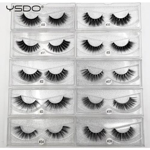 YSDO 1 box mink eyelashes cilios mink 3d false eyelashes makeup full strip eyelashes natural lashes faux cilios 3d mink lashes