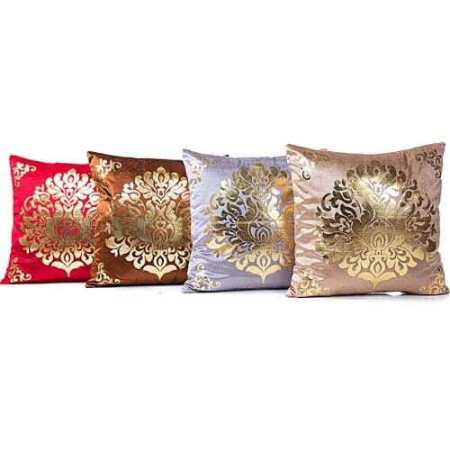 Pillow For HomeBronzing Cushion Cover Black Classical Pillowcover Sofa Cushions Pillow Cushions Single Side Print Pillowcase