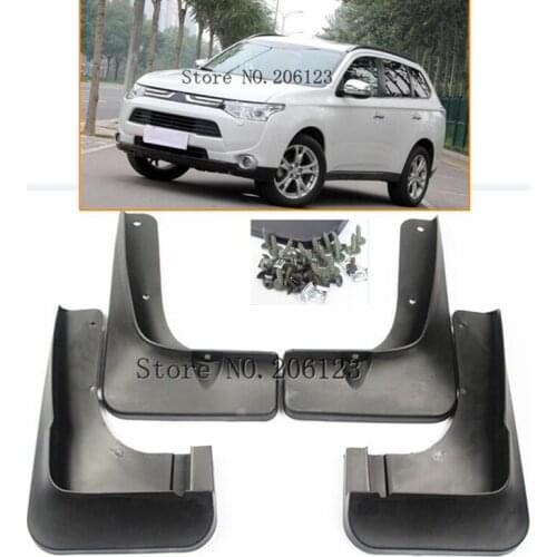 Front Rear Molded Car Mud Flaps For Mitsubishi Outlander 2013 2014 2015 Mudflaps Splash Guards Mud Flap Mudguards Fender