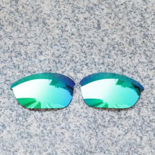 Wholesales E.O.S Polarized Enhanced Replacement Lenses for Oakley Half Jacket 2.0 Sunglasses - Emerald Green Polarized Mirror