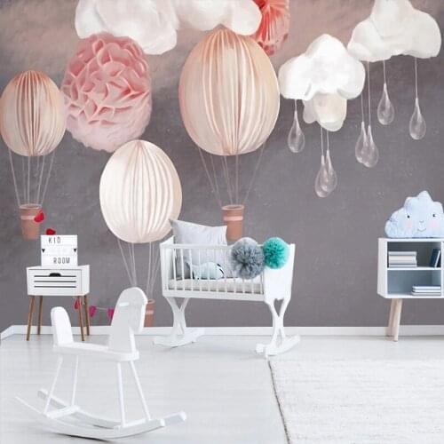 Custom Mural Wallpaper 3D INS Balloon Wallpaper Art Fresco Living Room Childrens Bedroom Home Decor Background Wall Decor Mural