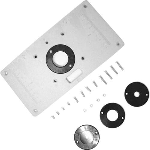 Professional Router Flip Plate Table Insert Plate Guide for Woodworking Benches Router Table Plate Milling Trimming Machine