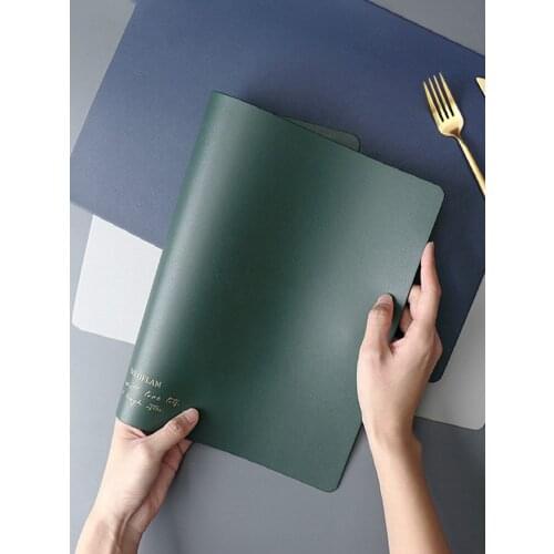 Nordic Waterproof Oilproof Leather Household Western Food Mat For Dishes Bowls Tea Cups Heat Insulation Pad