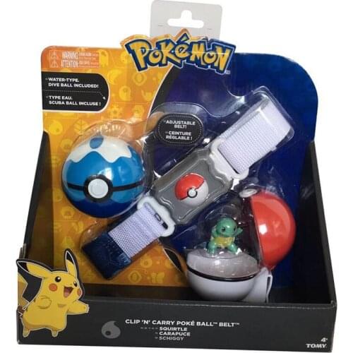 Tomy Pokemon Cosplay Elf Ball Belt Pokeball Pikachu Poke Ball Pocket Monster Variant Modeltoy Set Model Action Figure Toy Gift