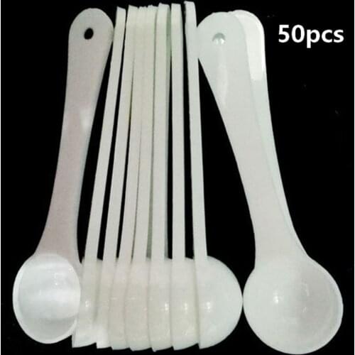 1g White Plastic Measuring Spoon For Milk Flour Multi Purpose Food Baking Medicine Powde Spoons Kitchen Disposable Tableware